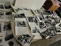 Vintage black and white 8 x 10 photos some with