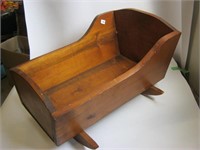 Wooden Homemade Dolls Cradle-NO SHIPPING