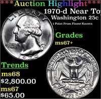 ***Auction Highlight*** 1970-d Washington Quarter