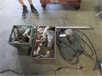 GROUP - CRATE OF CAR PARTS, IMPACT WRENCH AND MORE