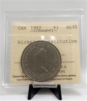 1982 Canada $1 ICCS Mint State 65