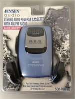 Jensen SCR-70M-BL Portable Cassette Player NIP