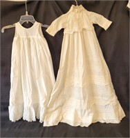 Two Vintage Baby Gowns