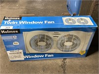 Twin window fan.