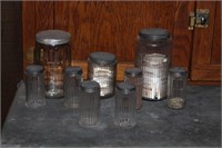 Set of 9 Sellers Jars