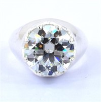 APPR $2700 Moissanite Ring 8.8 Ct 925 Silver