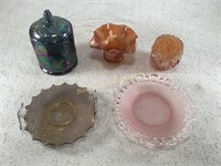 Indiana Glass Iridescent Candy Dish & More