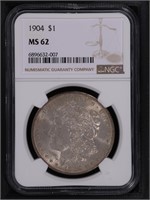 1904 $1 Morgan Dollar NGC MS62