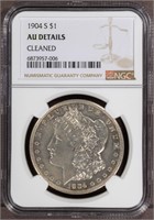 1904 S $1 NGC AU Morgan Dollar