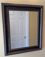 Beveled Rectangular Wall Mirror w/ Resin Frame