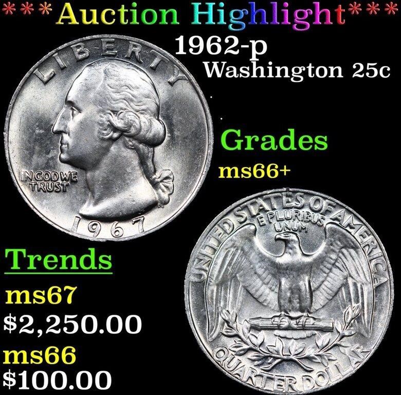 ***Auction Highlight*** 1962-p Washington Quarter