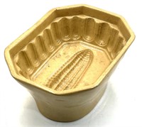 Antique Yellow Ware Stoneware Cornbread Mold