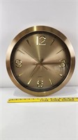 Gold 16" Wall Clock works