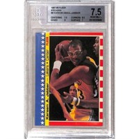 1987 Fleer Stickers Kareem Abdul Jabbar Bgs 7.5