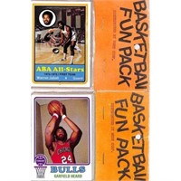 (2) 1973-74 Topps Basketball Sealed Fun Packs