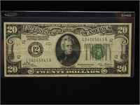 $20 1928 "NUMERICAL 12" NOTE