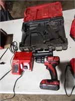 milwaukee flashlight, drill,2 batterys & charger