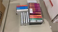 Assortment of 21 cassette tapes