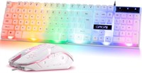 CHONCHOW RGB Gaming Keyboard and Mouse Combo,USB W