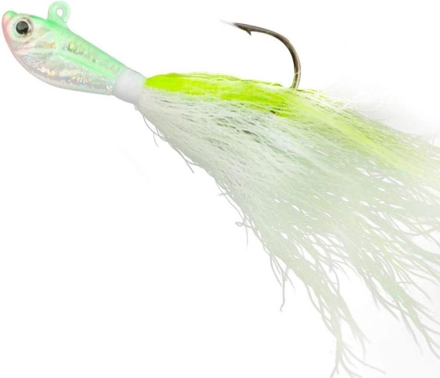 (N) Bucktail Jig Fishing Bait for Bass Fishing  1O