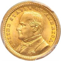 G$1 1903 L.A. PURCHASE, MCKINLEY. PCGS MS67+CAC