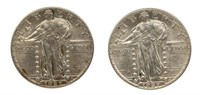 1927 US STANDING LIBERTY 25C SILVER COINS
