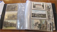 127 Vintage Postcards in Album