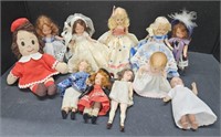 (W) Doll Lot Includes Storybook Dolls 6.5",