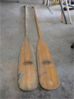 (2) Feather Brand Canoe Paddles