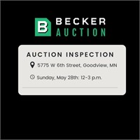 Inspection Dates: Sunday, May 26th: 12-3 p.m.