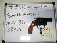 Smith & Wesson Mdl 36 Cal 38spl Ser# IJ35578