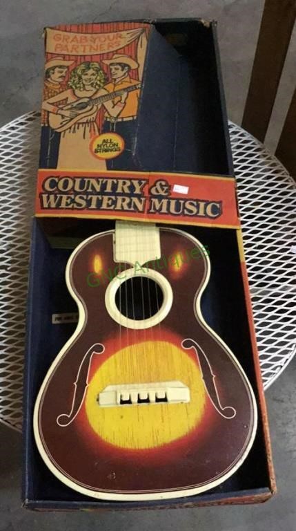 Vintage childs country and western music guitar