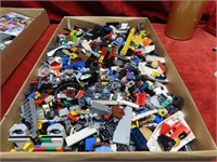 Flat of assorted Lego building toy blocks.