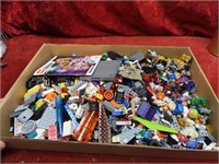 Flat of assorted Lego building toy blocks.