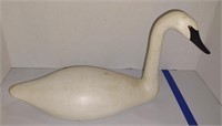 Jim Keefer Trumpeter Swan Carved Decoy