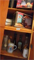 Contents of cabinet -