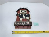 Welcome Sign with Cow