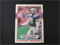 1989 TOPPS MICHAEL IRVIN ROOKIE CARD HOF