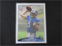 2012 TOPPS 2009 TOPPS MATT STAFFORD RC RP