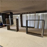 2 Intersecting Square Hanging Display Wall Shelves