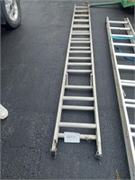 Aluminum extension ladder, 24 ft, missing one rung