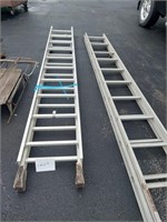 Aluminum extension ladder, 18 ft