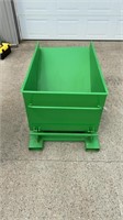 Small Green Forklift Dump Hopper