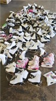 Approx 50 Used - Good Condition Girls Kids Skates