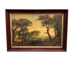Print on Board after J. F. Cropsey