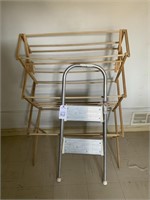 Wood Drying Rack & Step Ladder