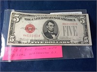 1928-E FIVE DOLLAR NOTE