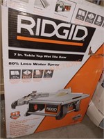 RIDGID corded 7" table top Wet tile Saw