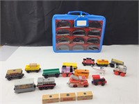 Thomas the Tank trains and carrying case