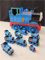 Thomas the Tank trains and carrying case